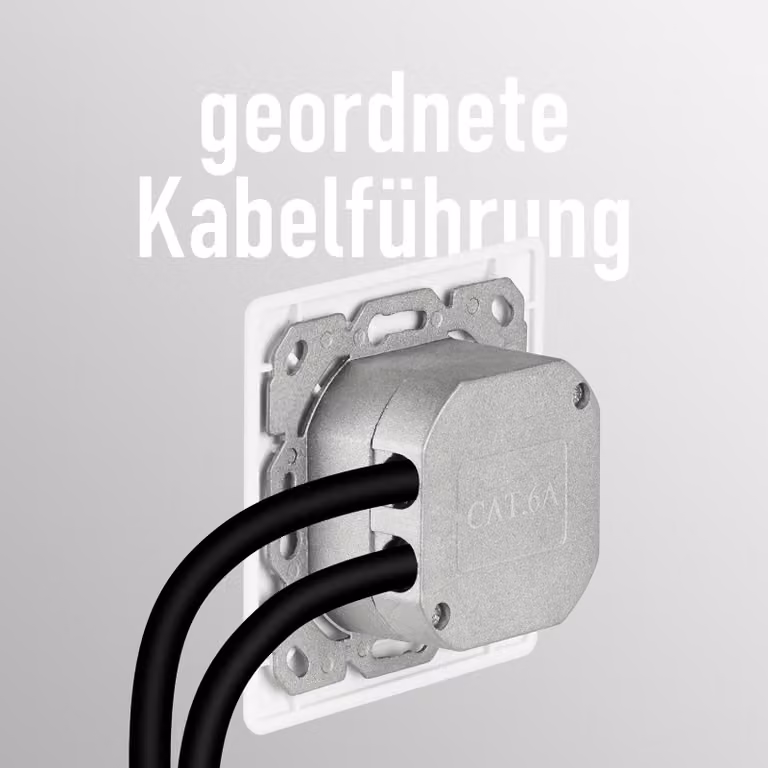 EFB EC020400002 EFB Netzwerkdose CAT6a Unterputz 2-fach RJ45,