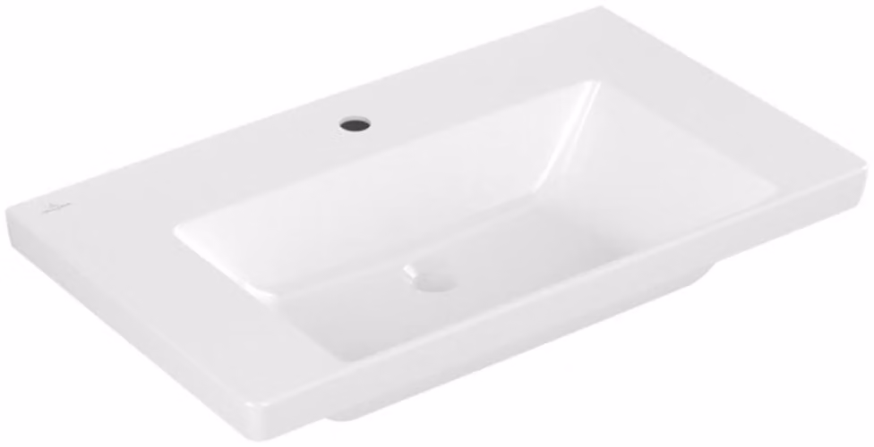 Villeroy & Boch Subway 3.0 lavabo à poser, 1 trou pour robinet, sans trop-plein, non rectifié, 800x470mm, 4A708101, 4A708101