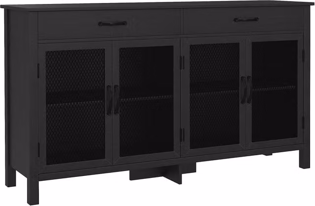 Credenza industriale con cassetti ¨C Minimal ¨C 150x40x85 cm nero