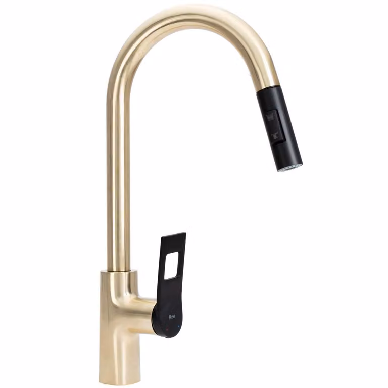 Rubinetto da Cucina Rea Soul Gold Black