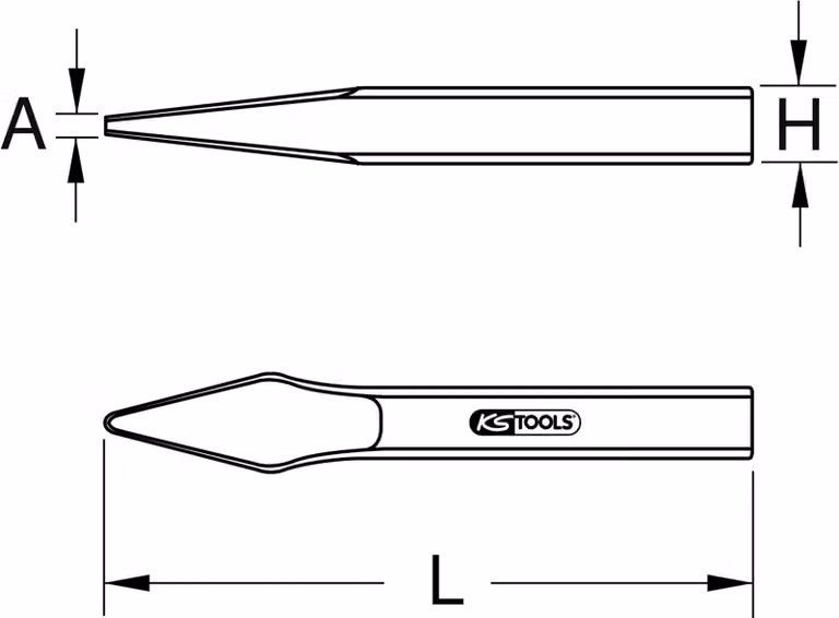Scalpello a croce BRONZEplus, 200 mm