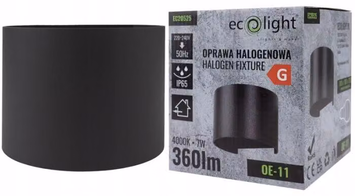 Applique da esterno a LED 7W 360 lm IP65 ANTRACITE Ecolight EC20525
