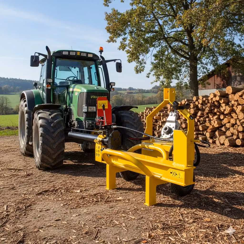 Spaccalegna Orizzontale Famag SL12 TT 600 con Pompa a Spinta da 12 Tonnellate, Giallo – 2
