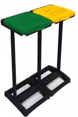 Portasacchi con coperchio a ribalta Mongardi MR.B 7418C99 multicolore in plastica