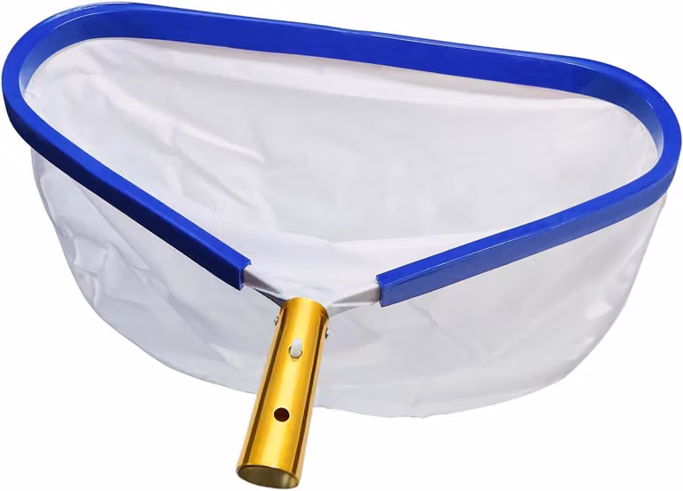 Retino da piscina, dimensioni 43x22x36 cm, struttura in alluminio, maglia fine