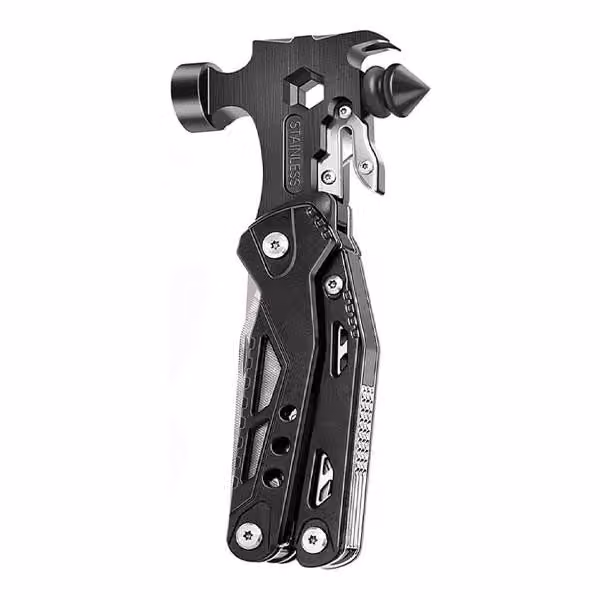 Utensile multifunzione 16 in 1 Multitool Nero Compatto Acciaio inossidabile 3CR13 17 x 8,5 x 2,1 cm