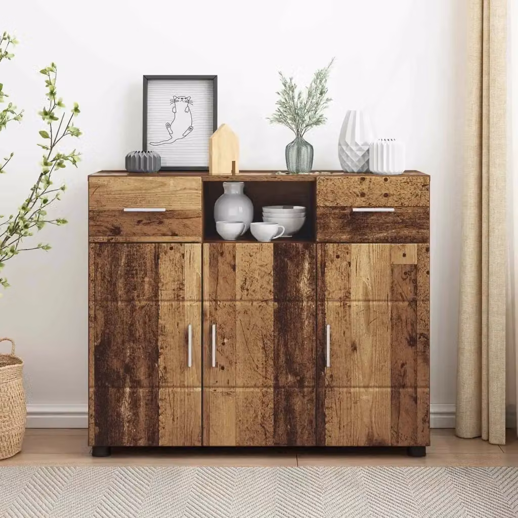Armadio in legno con cassetto Design In, colore marrone, L: 88,5 cm, P: 30,5 cm, H: 73 cm – 2