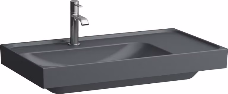 LAUFEN MEDA lavabo, encastrable, 800x460mm, tablette à droite, 3 trous pour robinetterie, sans trop-plein, H8171167581581, H8171167581581