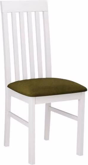 Sedia da pranzo imbottita DANBURY 1 - bianco / oliva scuro