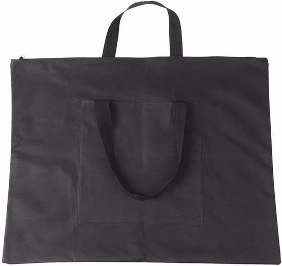 Custodia impermeabile per cavalletto da disegno, realizzata in tessuto Oxford leggero, colore nero, dimensioni 54x67 cm, peso 320 g
