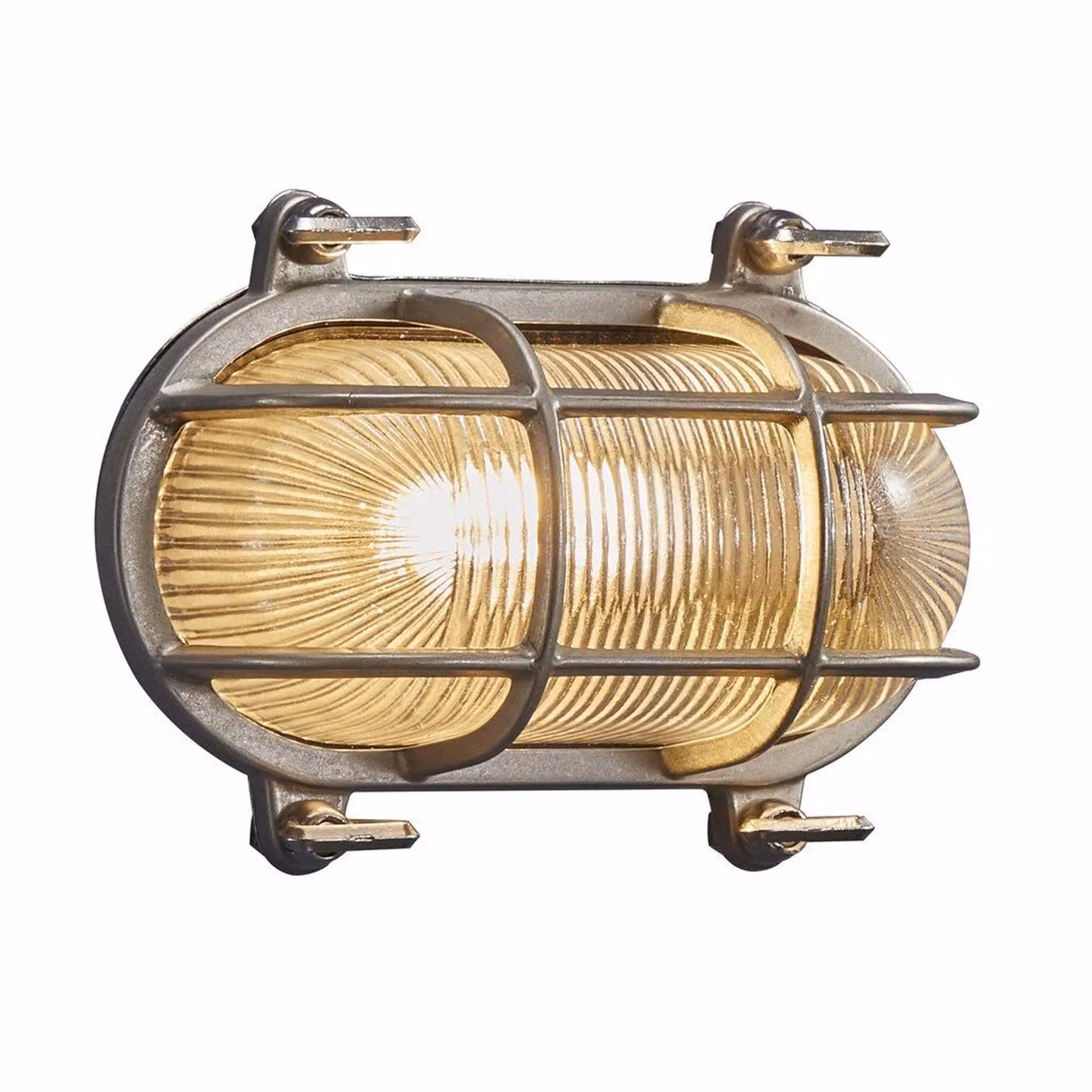 Lampada da parete per esterni IP 64 NORDLUX Helford, Variante: 190 x 125 x 110 mm, nichel