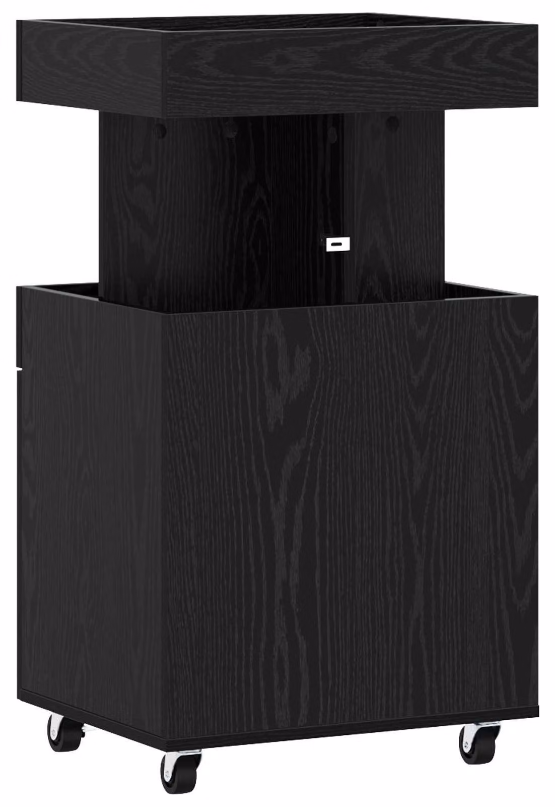 Carrello bar in legno effetto noce scuro, dimensioni 50 x 41 x 89 cm