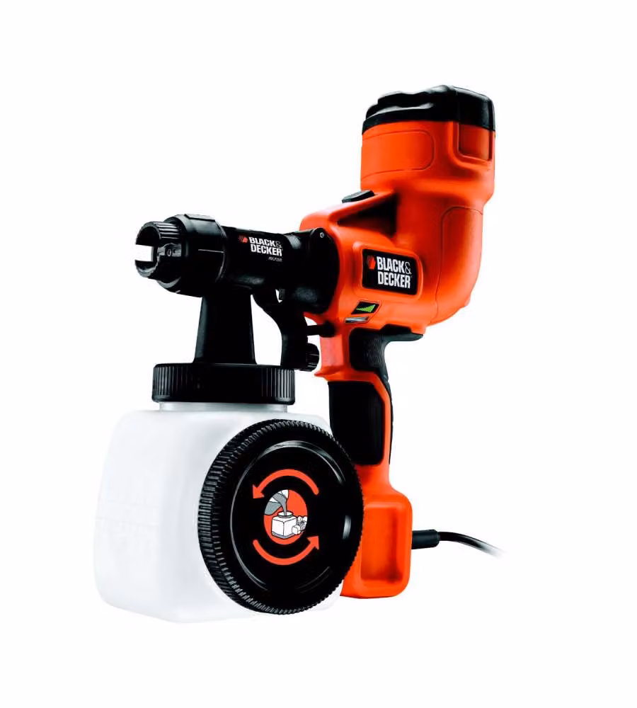 Pistola a spruzzo elettrica Black+Decker HVLP 400 W per lacca e vernice, arancione – 2