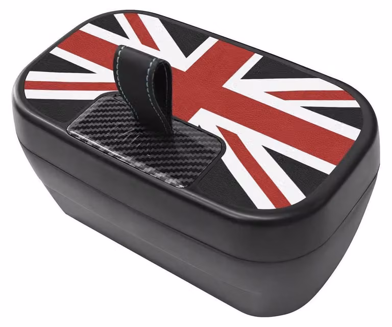 Contenitore portaoggetti per console centrale per Mini Cooper S F65 F66, modelli 2024 e 2025, cambio automatico, colore nero e rosso