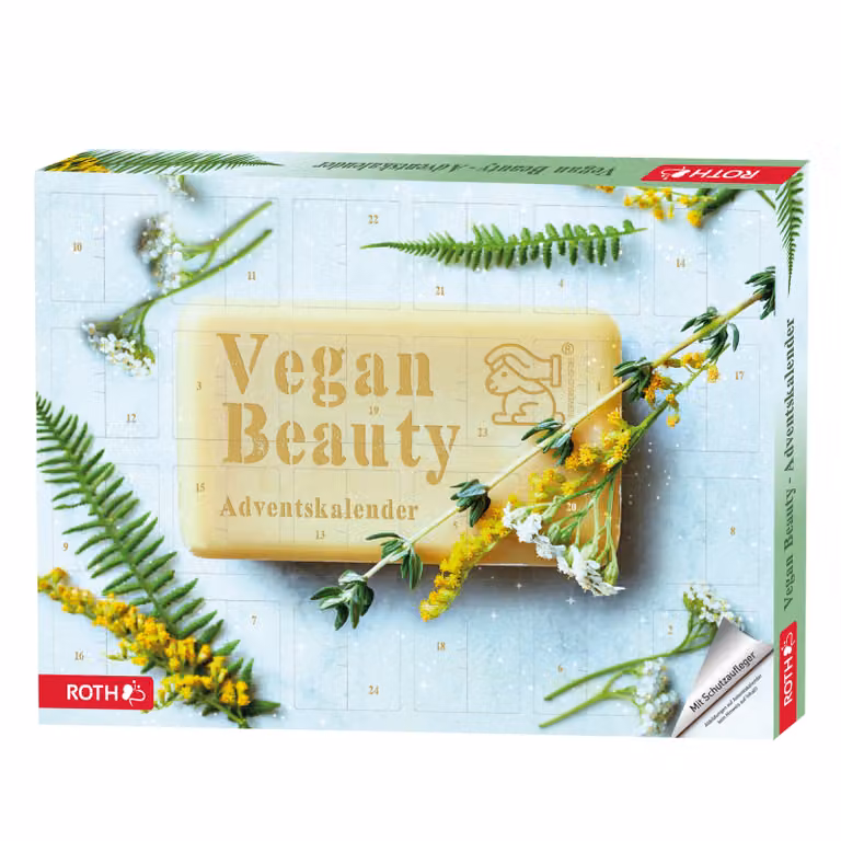 Calendario dell'Avvento di bellezza vegana ROTH pieno