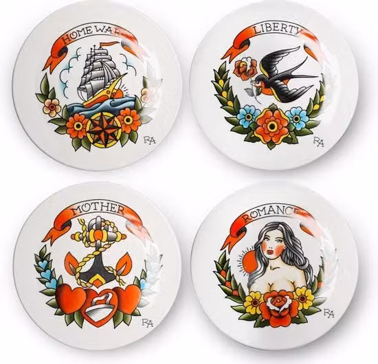 Set di Tattoo per Parete da 4 pezzi