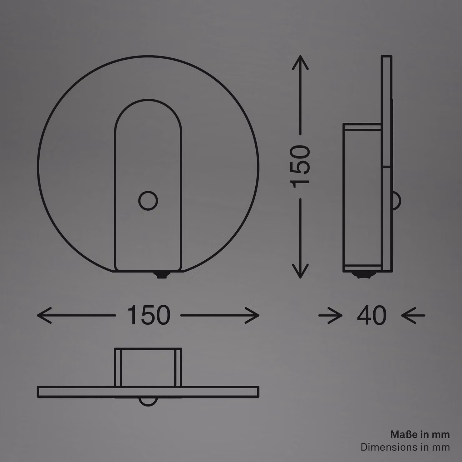 Briloner Applique da parete a LED Taro, Ottone / Oro, Soggiorno / Sala da pranzo, Metallo, Moderno, Applique a LED