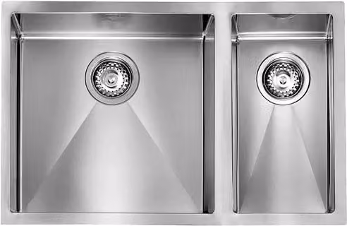 Lavello FILORAGGIATO 69X45X19 2 vasche sinistre ACCIAIO INOX 012055.S0.01.2018