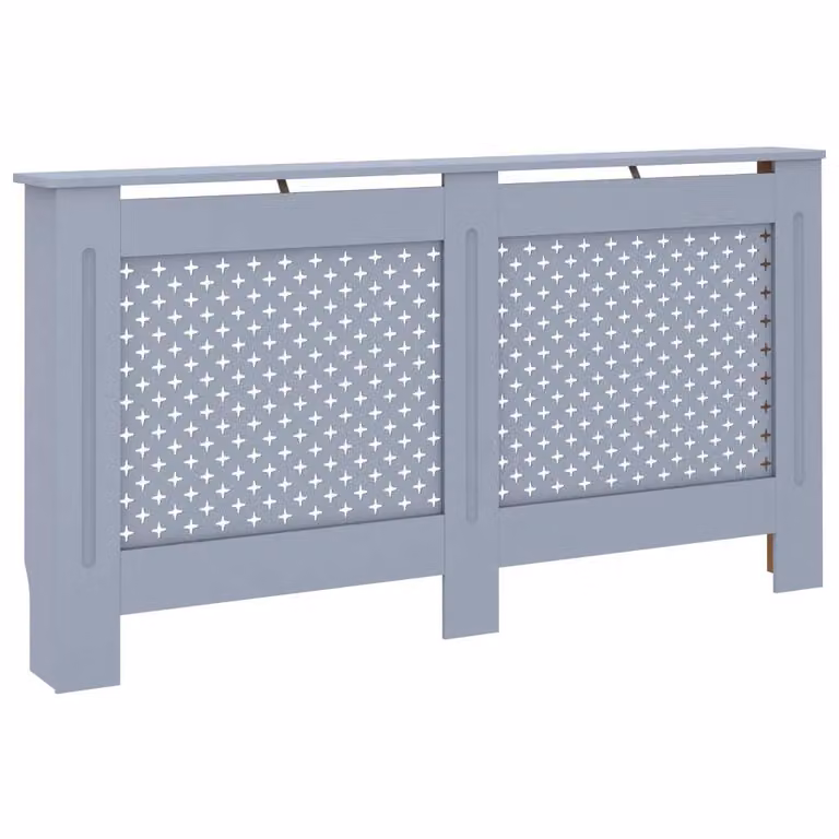 Copertura per Radiatore Antracite 152x19x81 cm in MDF