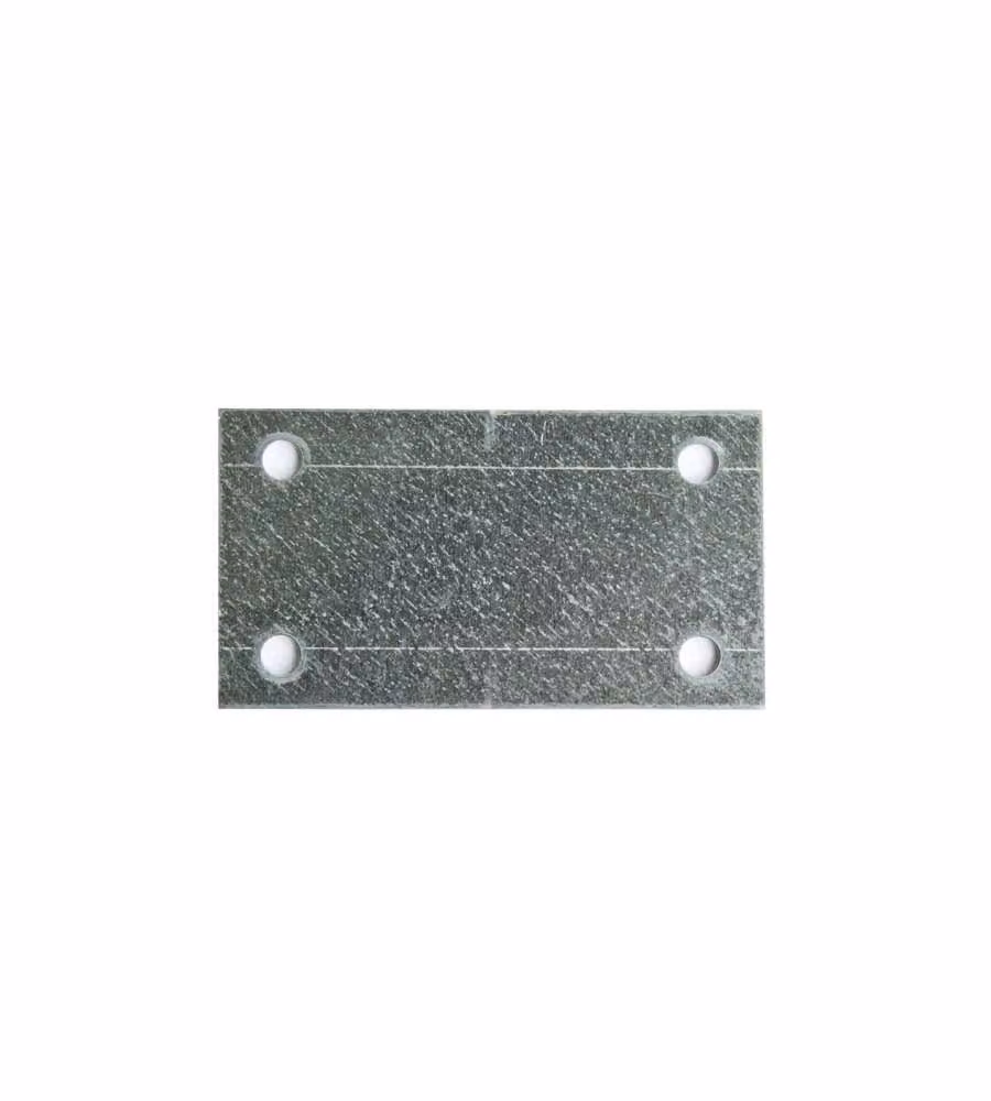 Piastrina dritta 50 x 90 spessore 1,5 mm. - 4 pz.