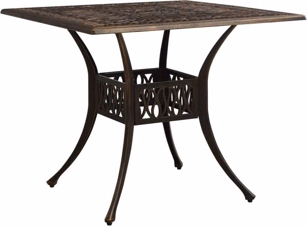 Maison Exclusive - Tavolo da giardino Bronzen 90x90x73 cm in fusione di alluminio