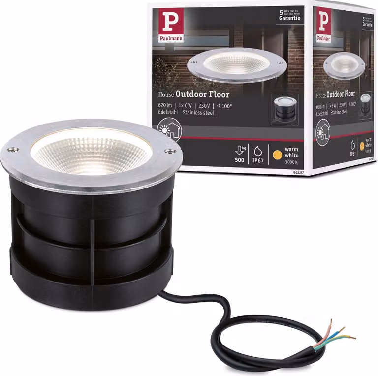 Lampada da incasso a pavimento Paulmann Pavimento