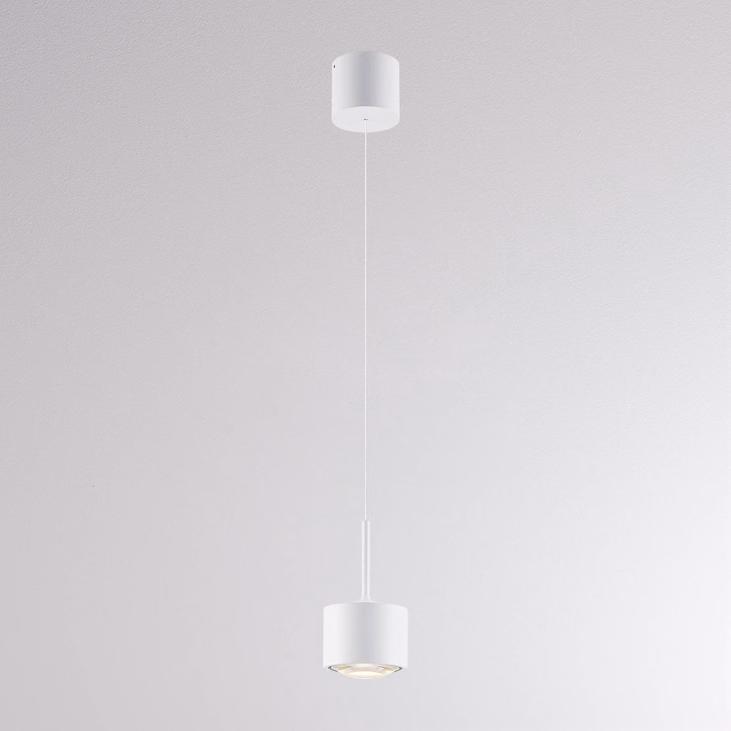 Molto Luce Lampada a sospensione MAG MINI, dimmerabile, Bianco / Opale, Soggiorno / Sala da pranzo, Alluminio, Moderno, Lampada a sospensione