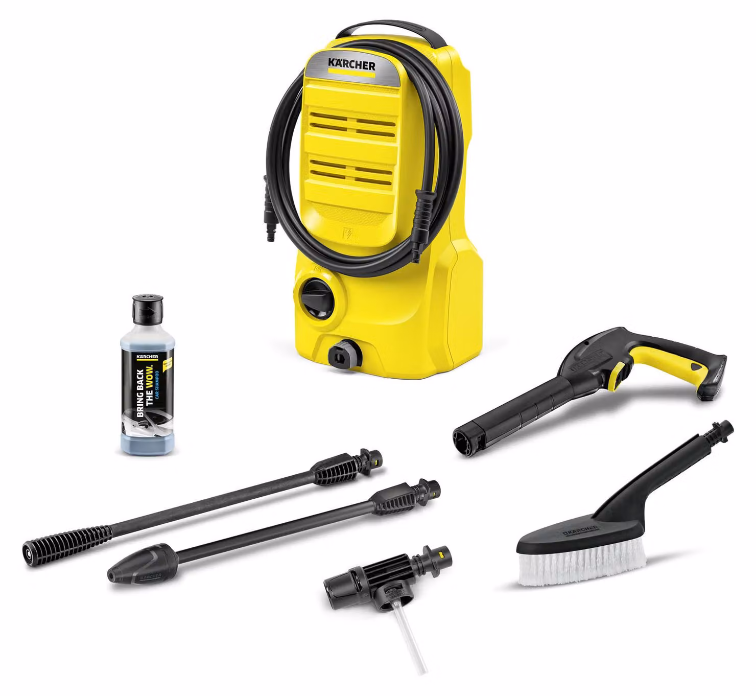 KARCHER K 2 Classic Car Pressure Washer - 1.673-574.0 Black, Yellow