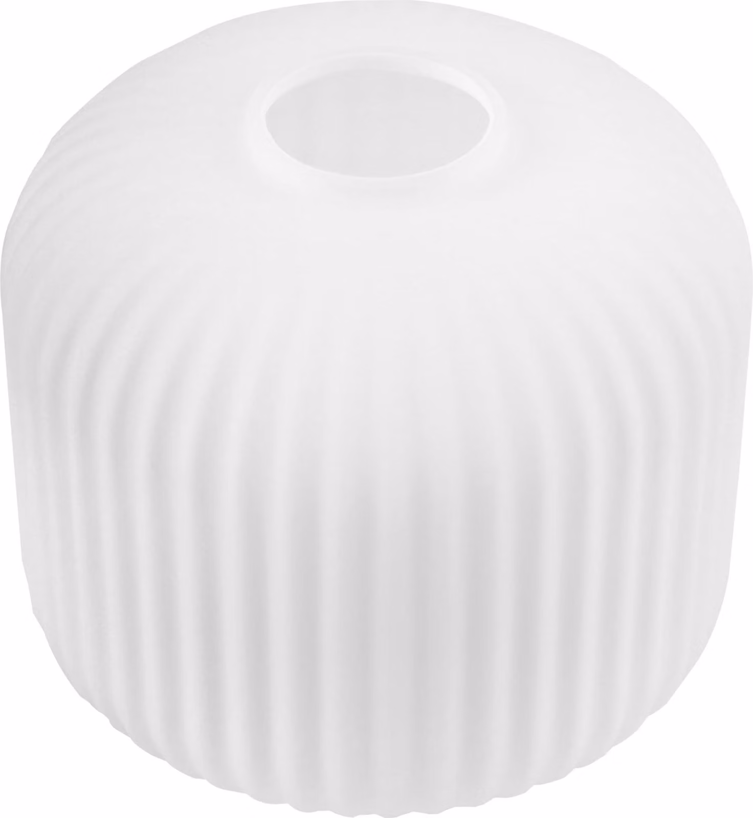 Paralume Riffle bianco cilindrico 15 cm – paralume moderno in vetro per un'illuminazione interna elegante