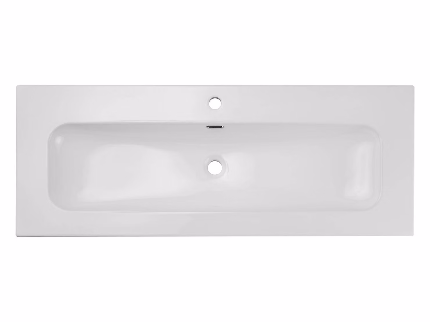 Lavabo da bagno Comad FLY 120 DP, bianco, Vetroceramica, larghezza 121 cm