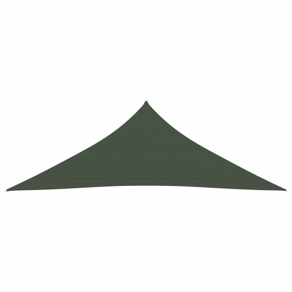 The Living Store Tenda da sole 160 g/m² Verde scuro 4,5x4,5x4,5 m HDPE