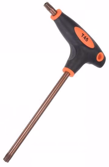Chiave a T multifunzione, acciaio S2, Torx, 2 in 1