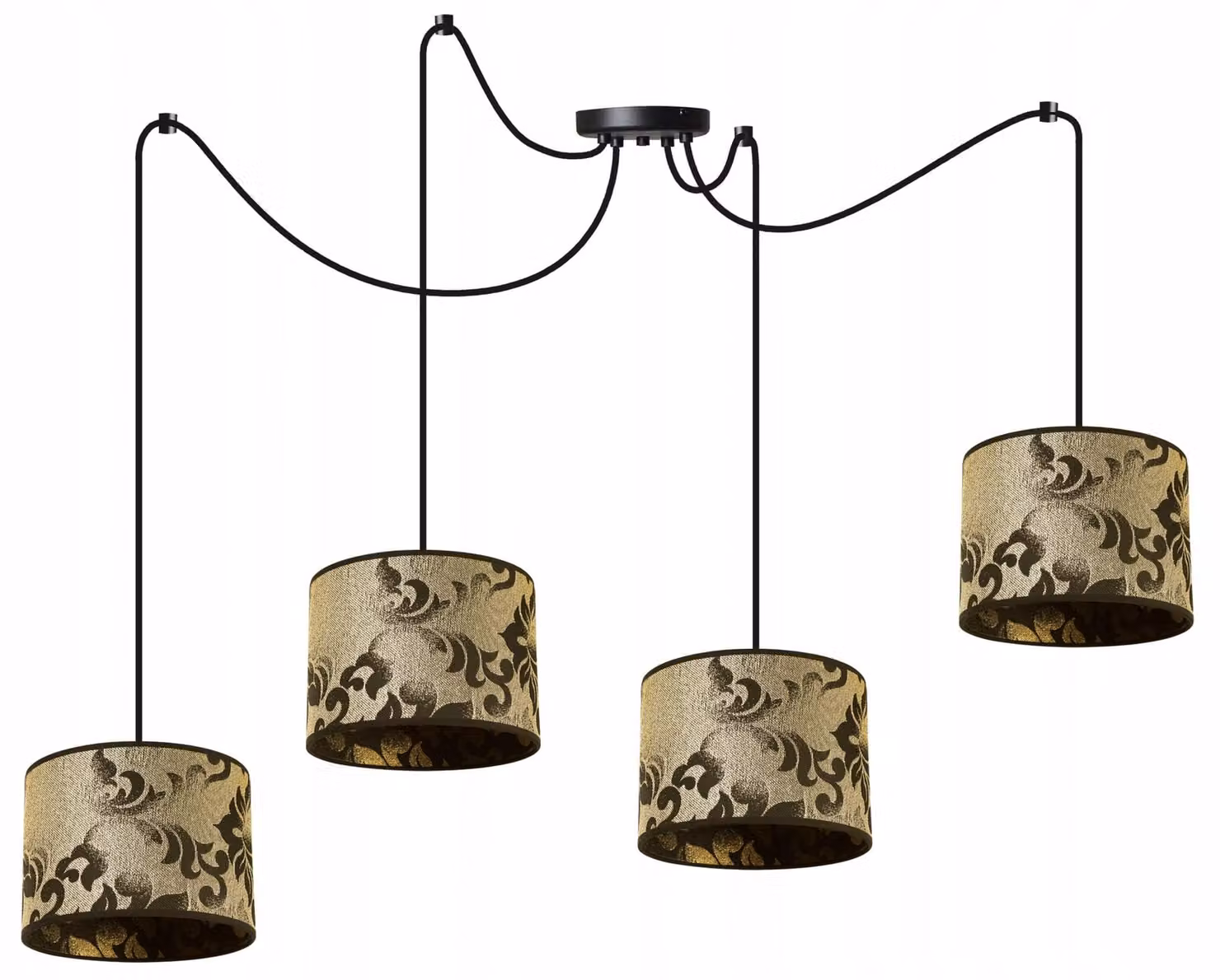 Lampada a sospensione Spider Gold – Lampada a sospensione moderna con paralume Lampada da soffitto di design