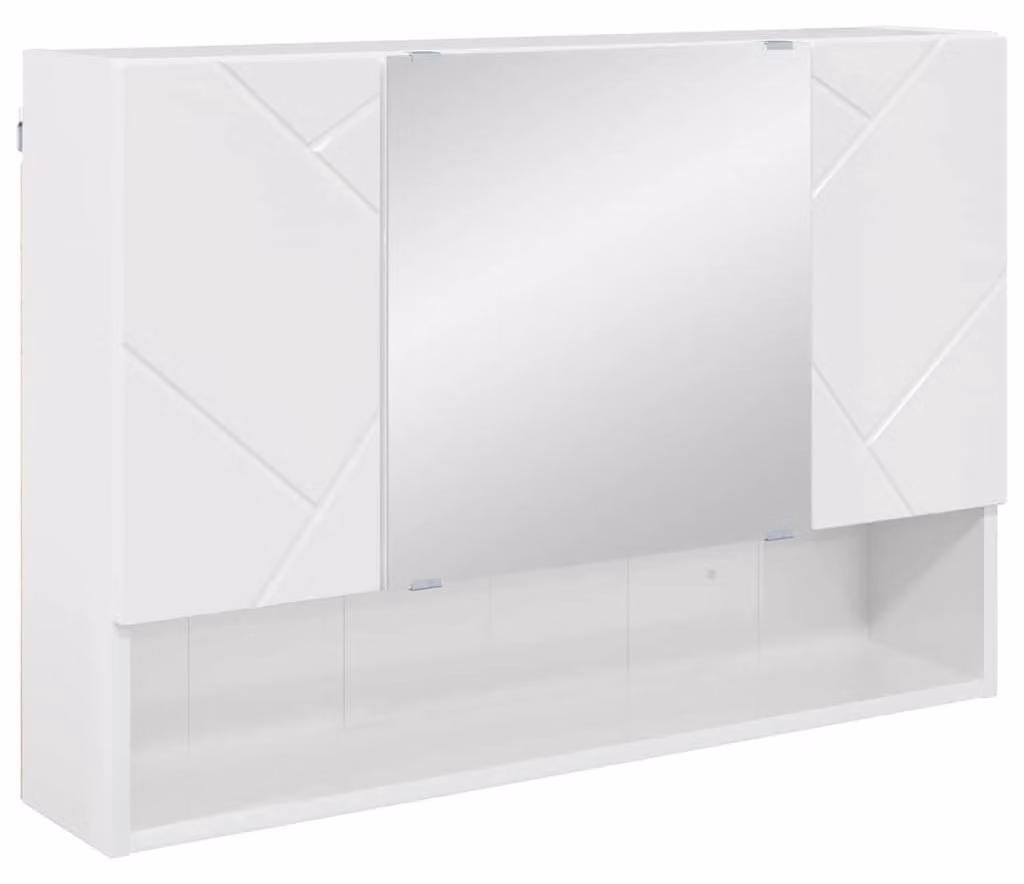 Specchio da bagno moderno con 3 ante
