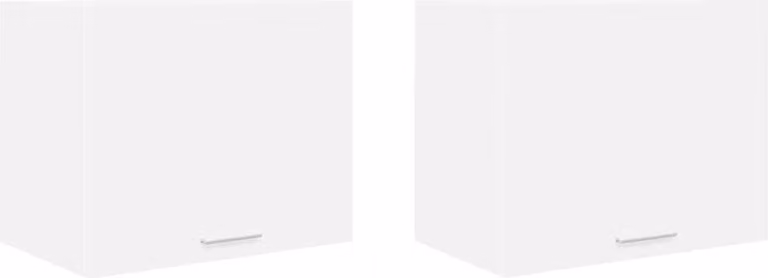 Armadio pensile 2 pcs Bianco 50 x 31 x 40 cm Legno multistrato