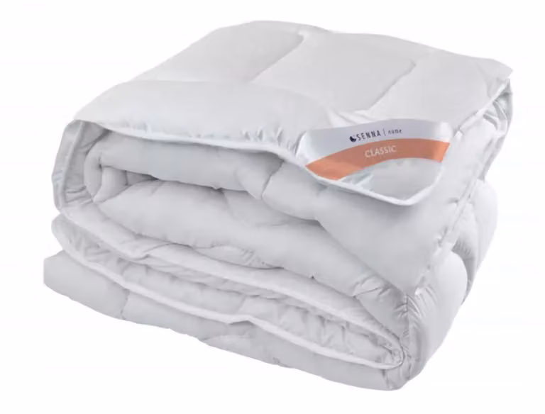 Piumino, piumino invernale 160x200 CLASSIC TERMO Senna Home, doppio strato, caldo, bianco