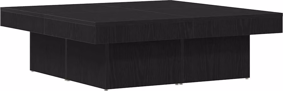 Tavolino da salotto Rovere Nero 90 x 90 x 28 cm