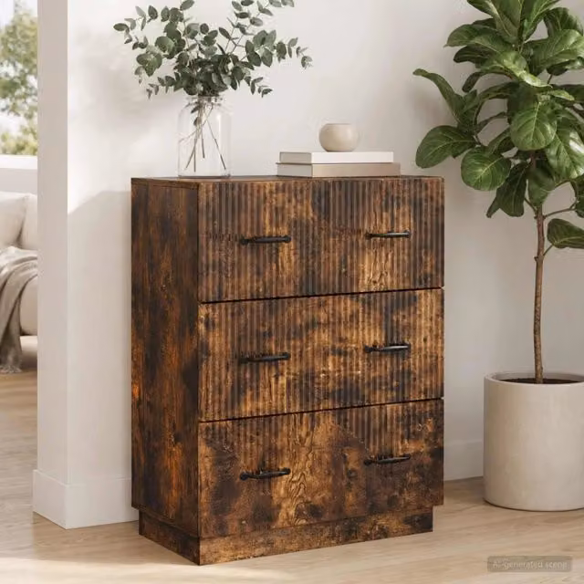 Mobile con Cassetti Rovere Fumo 66 x 34,5 x 87 cm 895300