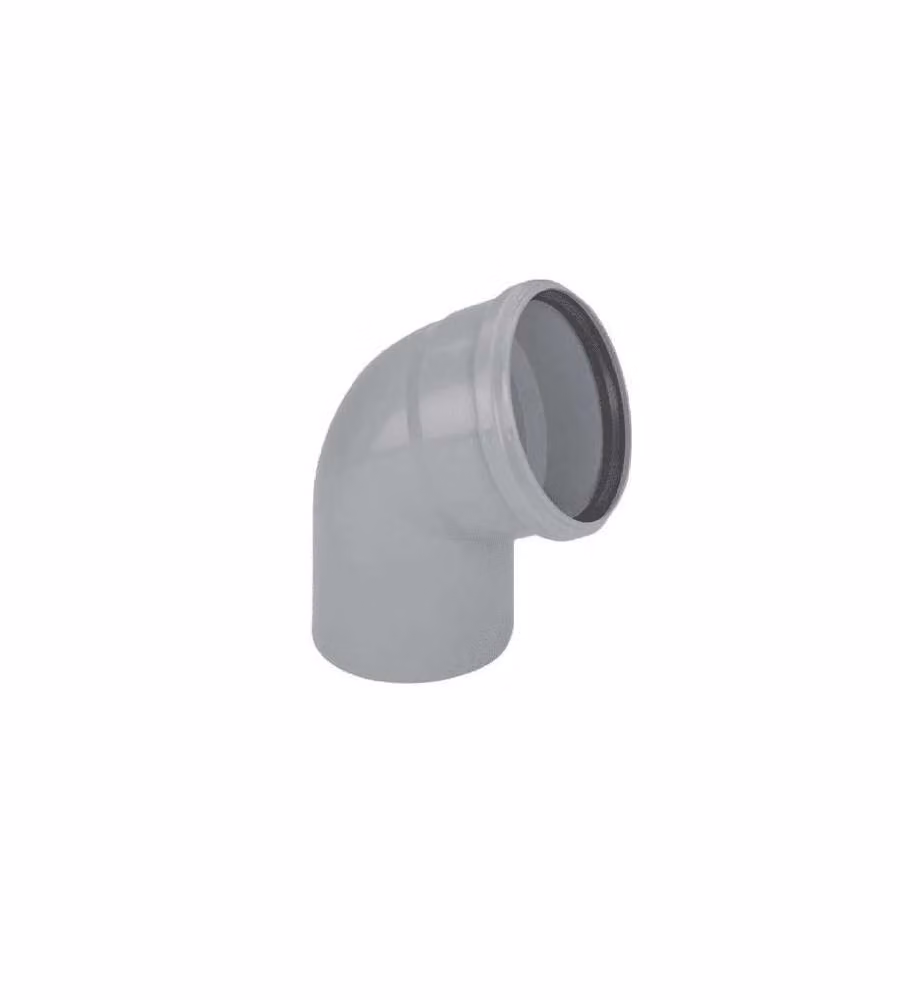 Idro-Bric Gomito HTB 110 mm 45° Grigio per Drenaggio Acque Reflue