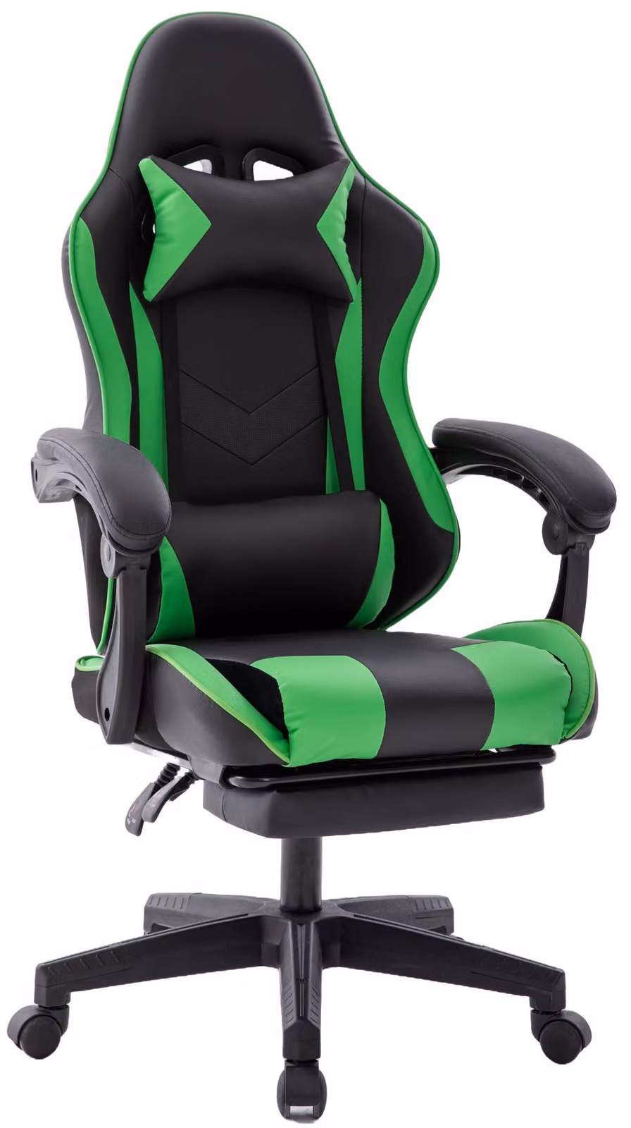 Sedia da gaming da ufficio Delman poltrona ergonomica per gamer con poggiapiedi e poggiatesta 0060GN