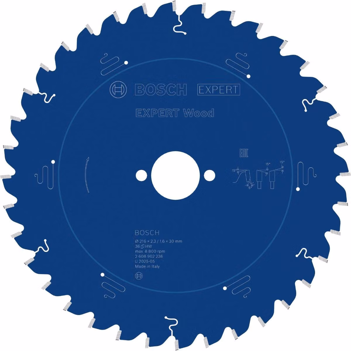 Lama circolare Bosch EXPERT Wood, 216x30 mm, Z36