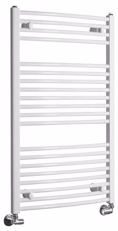 Radiatore da bagno Aqualine ORBIT con attacco laterale 600x960 mm, bianco