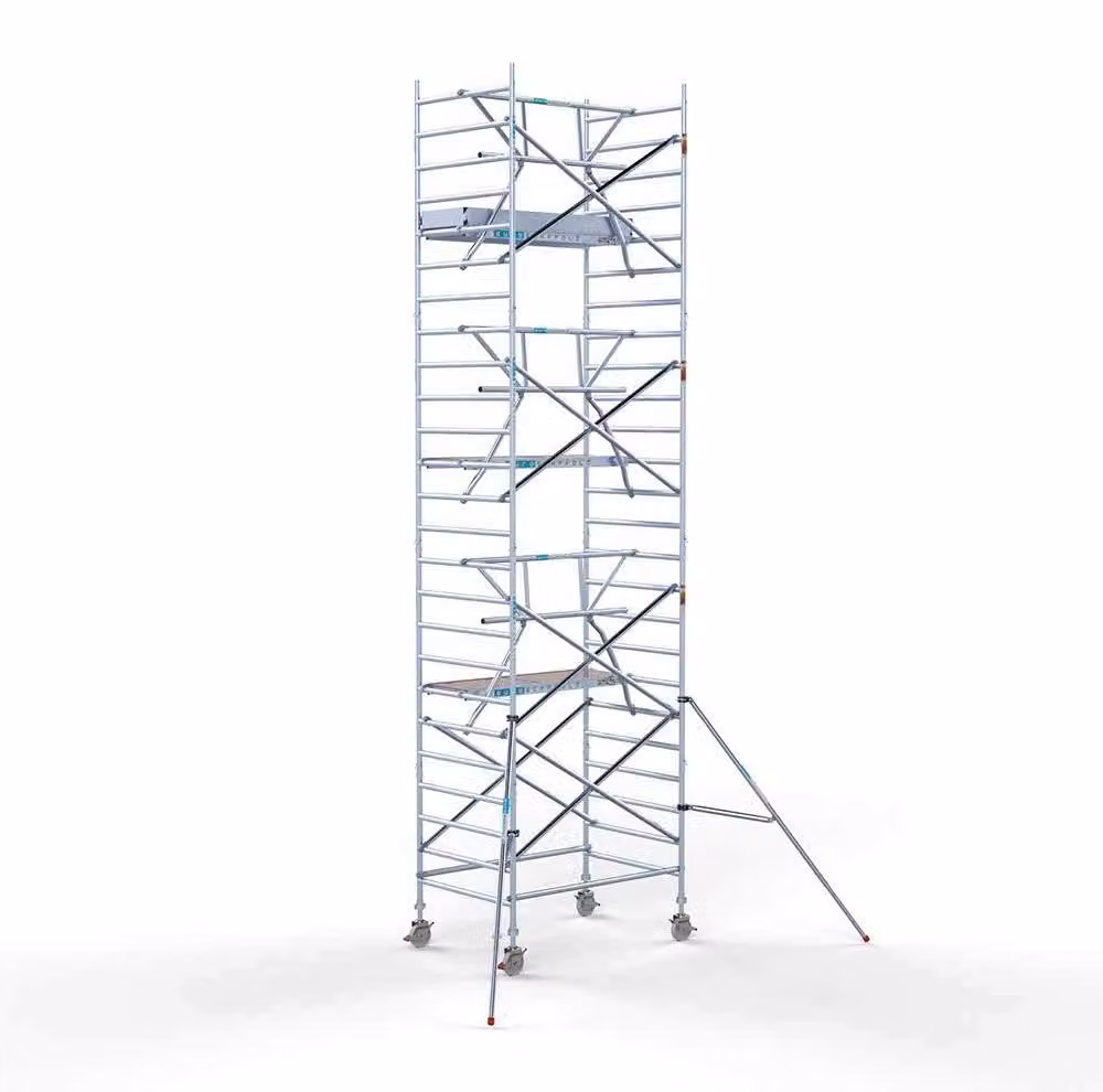 Piattaforma elevatrice a pantografo Rolsteiger – Altezza di lavoro: 8,2 metri – Piattaforma: 190 x 135 cm – Materiale: alluminio