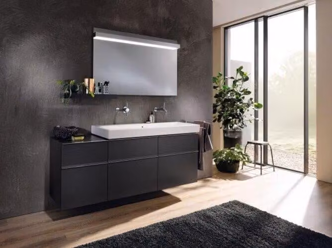 Geberit iCon lavabo 120x48,5cm blanc, sans trous pour robinets, 124025000, 124025000