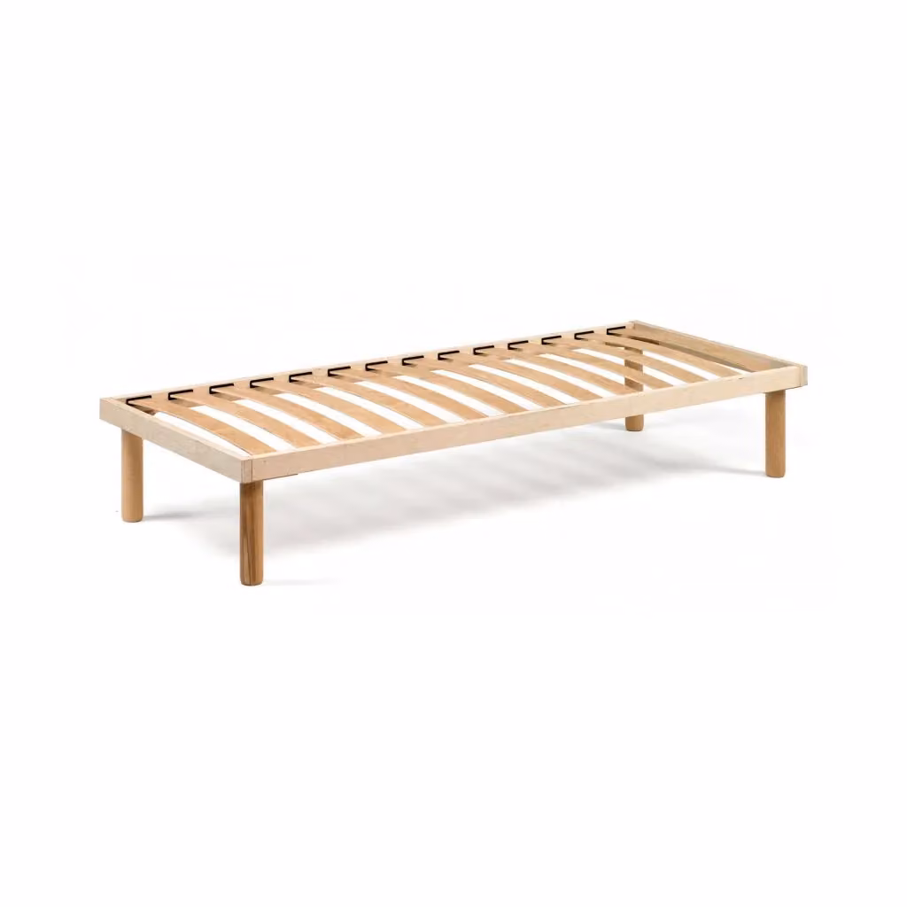 Rete letto matrimoniale ortopedica Pietra di Talamo Italia in legno di faggio color beige L: 160 cm, P: 190 cm, H: 31 cm – 2