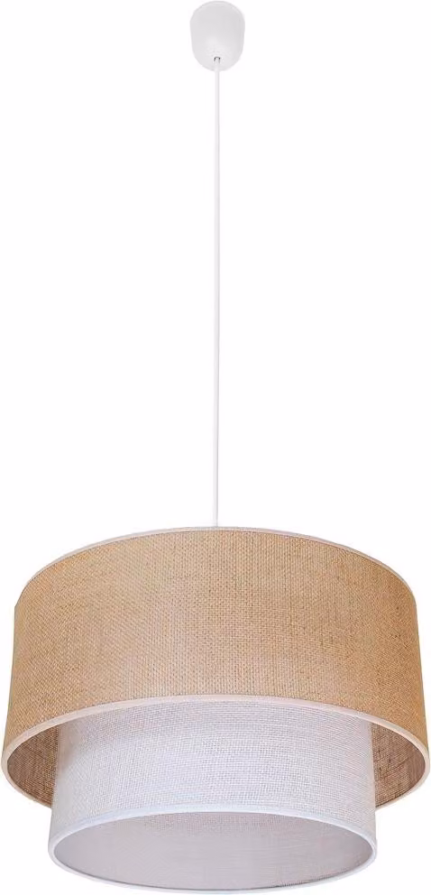 Lampada a sospensione Milagro BUENO 1xE27 beige iuta