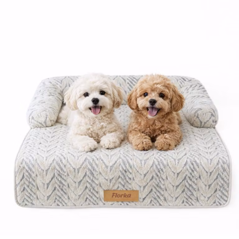Cuccia per cani da divano Dogeste Covo 80x90 cm con bordo e fondo antiscivolo, lavabile, protezione per divano