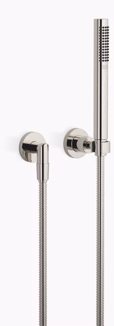 Garniture de douche TARA de Dornbracht avec rosaces individuelles, flowReduce, 27802892-080010, 27802892-080010
