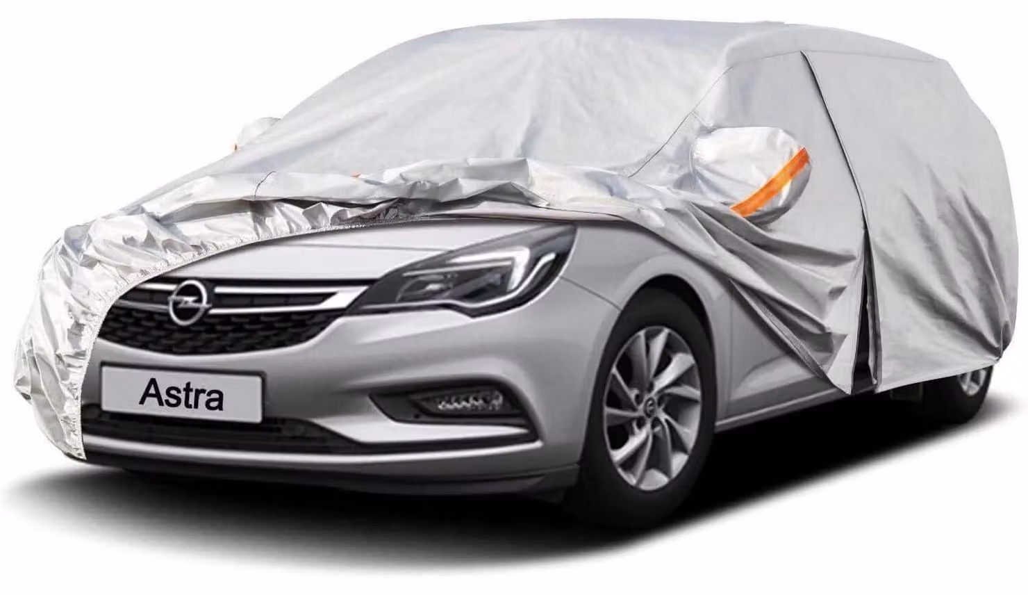 Copertura per auto impermeabile e traspirante, compatibile con Opel Astra (2004-2025), colore argento, con 6 strati e copertura completa