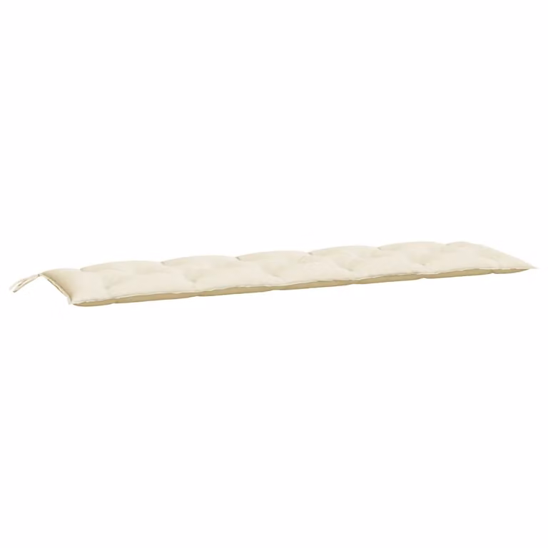 Cuscino per Panca Giardino Crema 180x50x7 cm in Tessuto Oxford